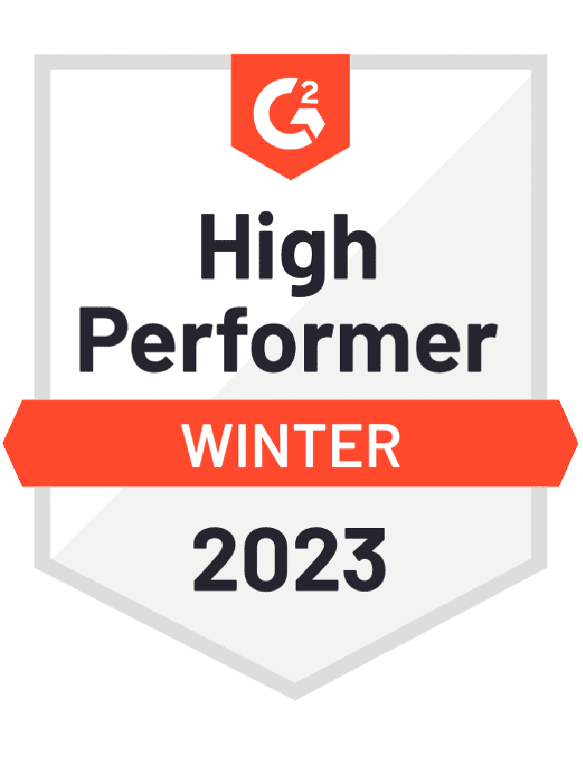 G2 High Performer: Winter 2023