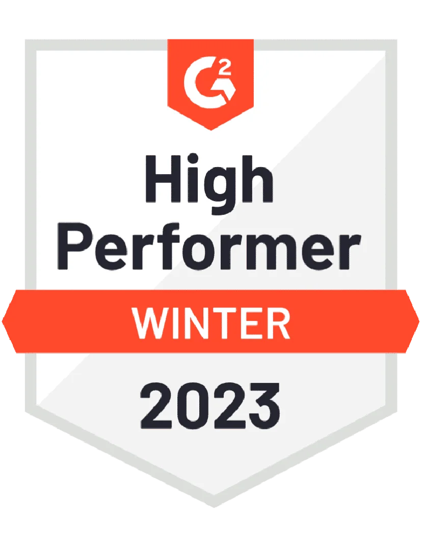 G2 High Performer: Winter 2023