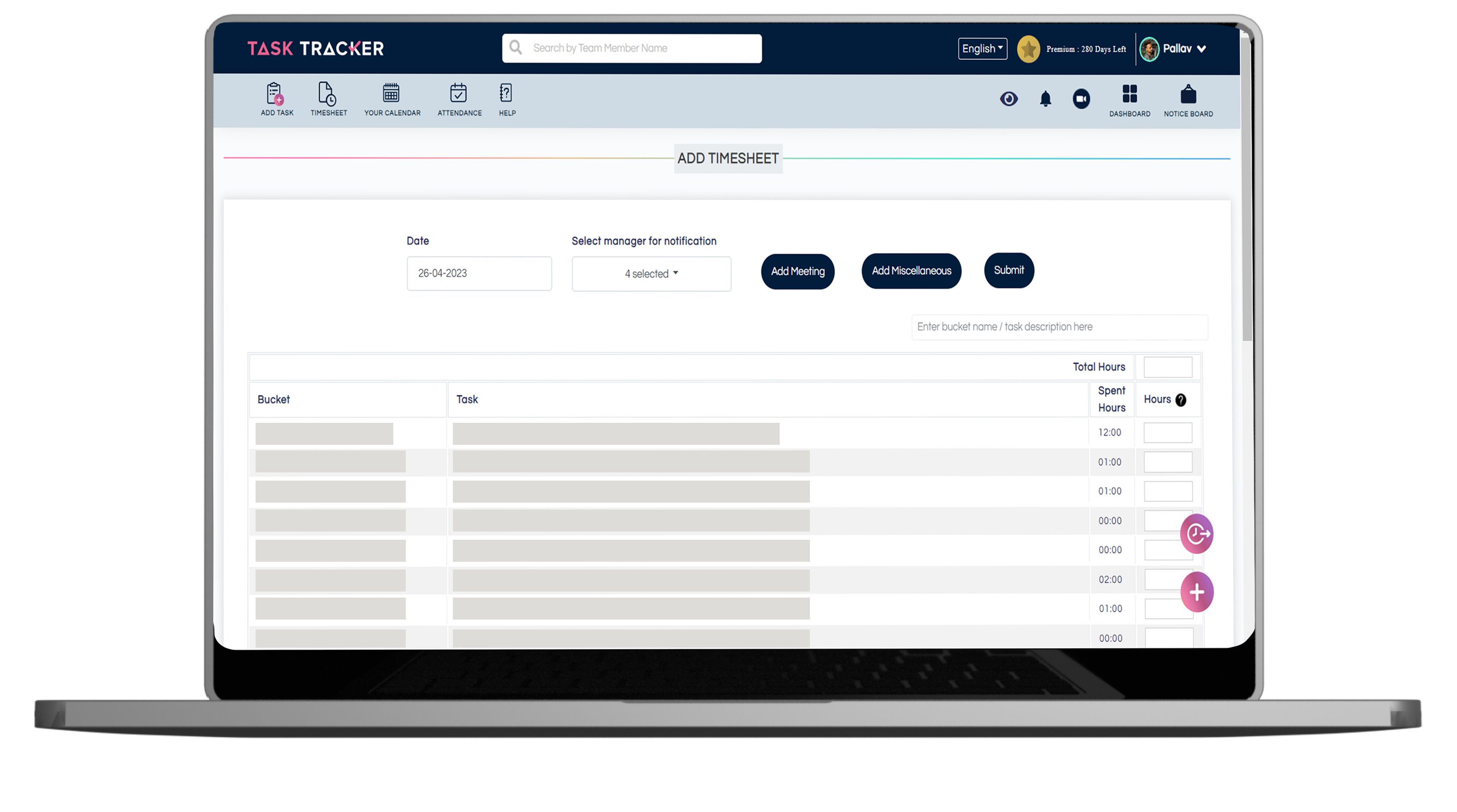 Task Tracker — TASK TRACKER : Timesheets Task Tracker's...
